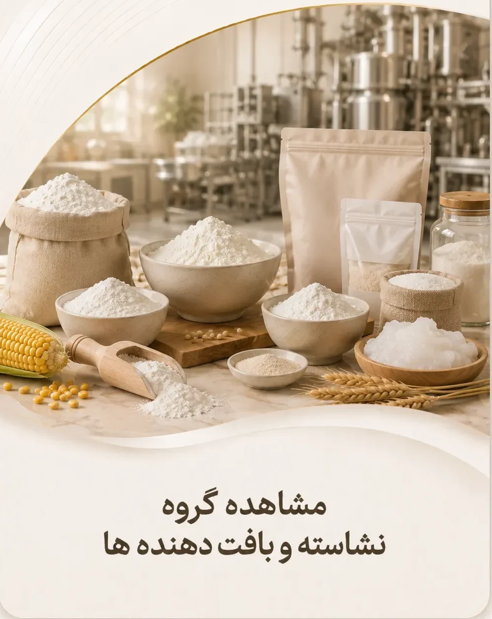 مشاهده محصولات نشاسته و مشتقات در وان استارچ